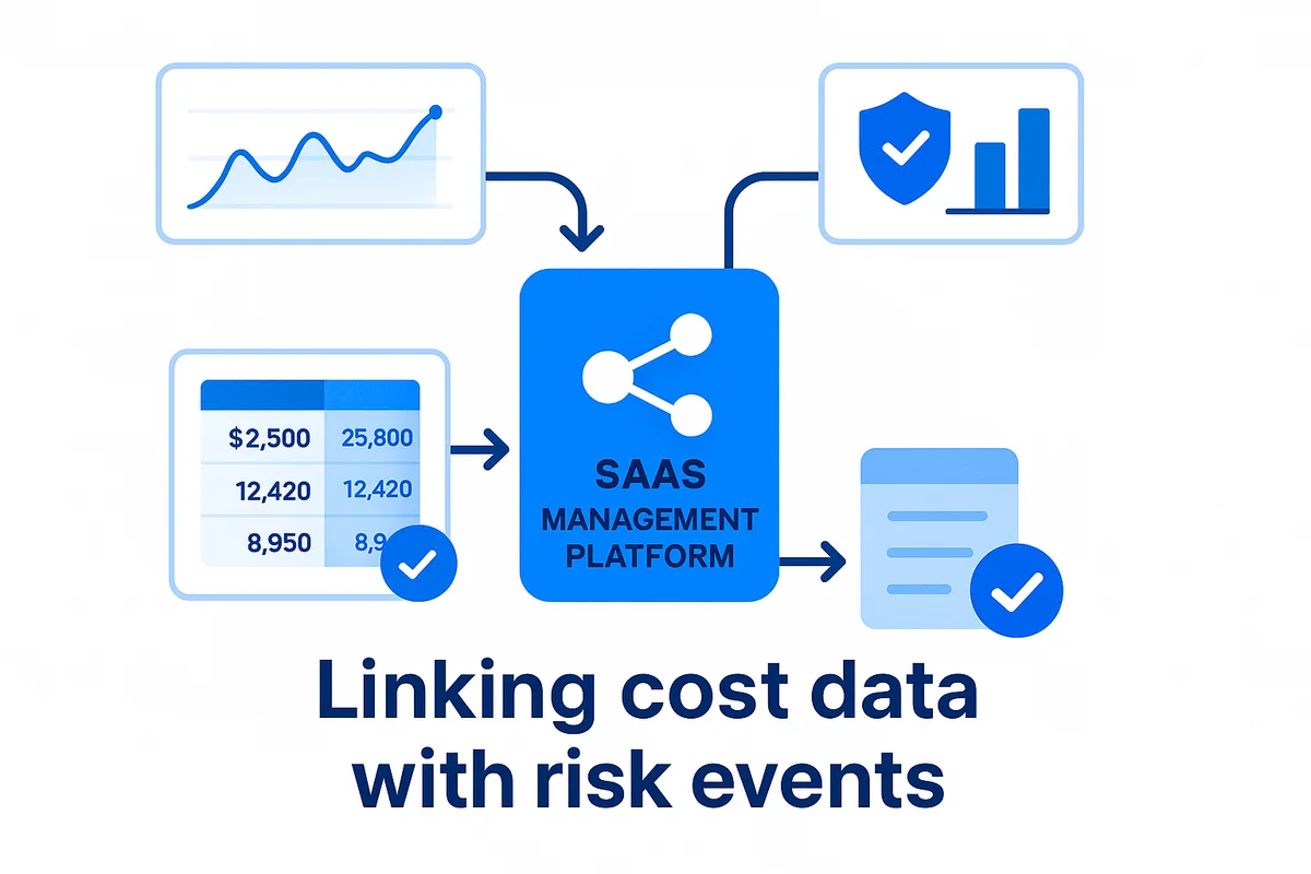 SaaS management platform integrating various data sources to enhance security, governance, and cost management workflows.