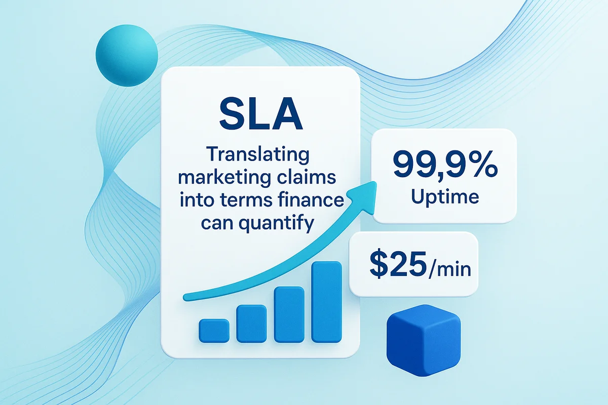 Service level agreements transform vendor performance into quantifiable financial metrics for better risk management.