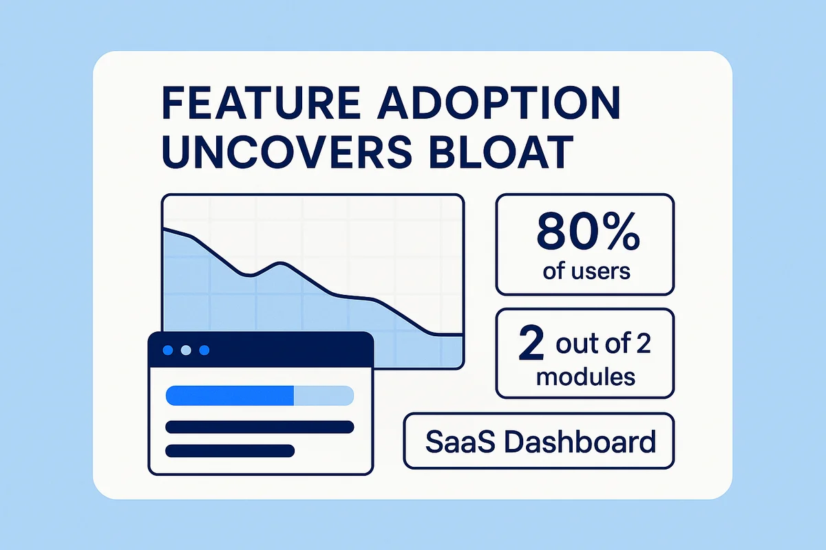 Dashboard displaying SaaS usage analytics with metrics on task throughput, collaboration, and productivity outcomes.
