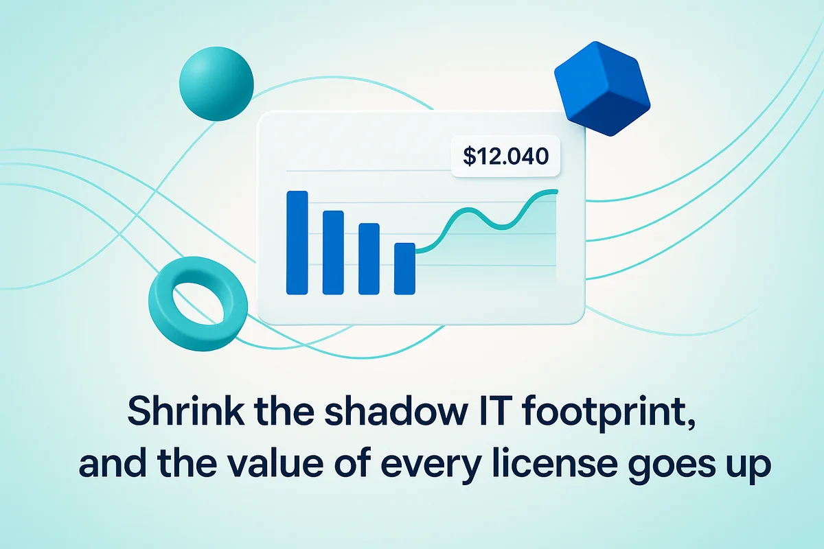 Dashboard displaying app usage metrics and financial data for streamlined IT and business decision-making.