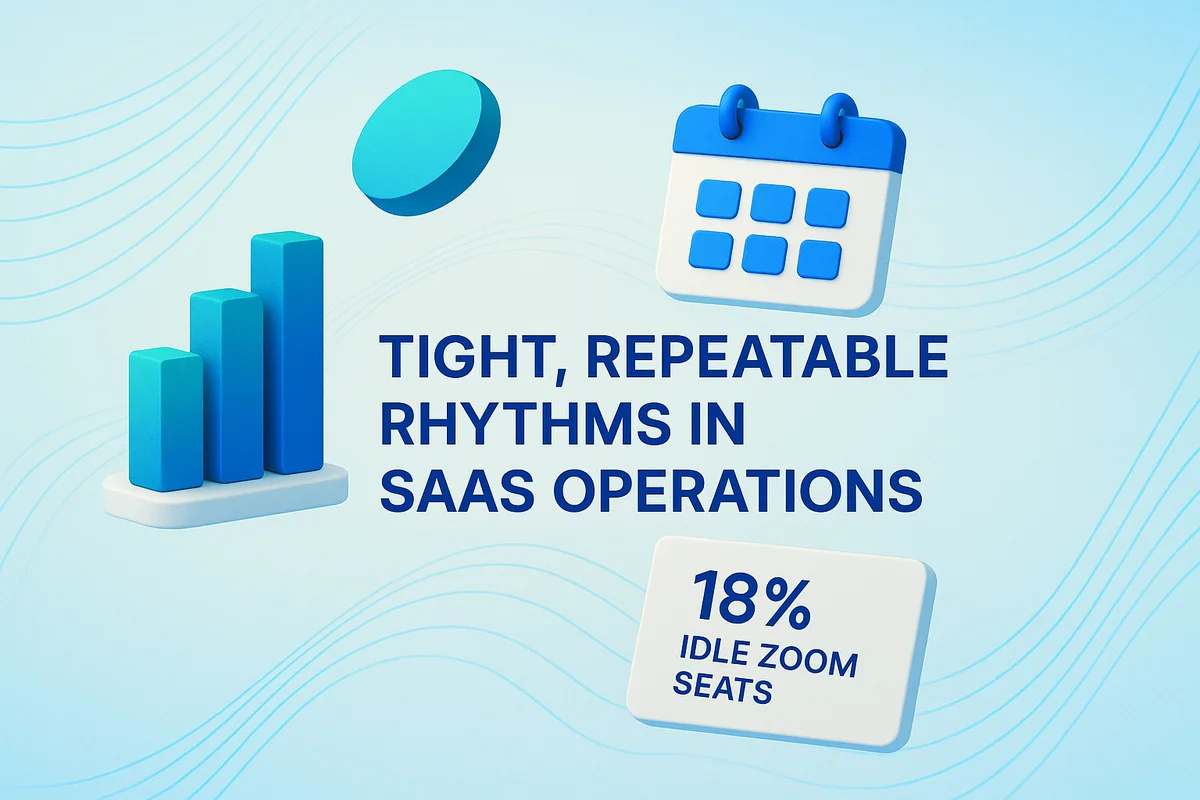 SaaS managers analyzing dashboards and calendars to track spending and renewals in a daily routine.