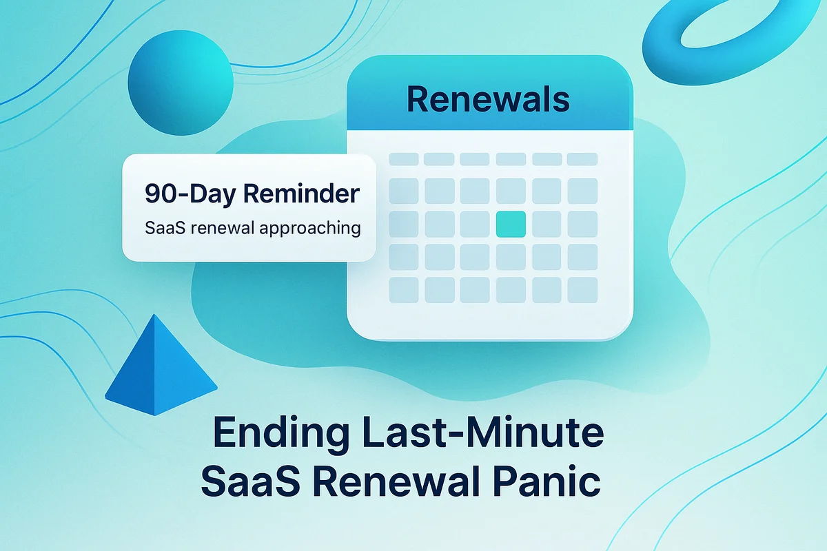 Calendar reminders and alerts streamline SaaS contract management, preventing costly last-minute renewals and penalties.