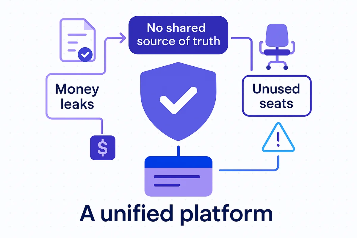 Centralized management of SaaS contracts, users, and risks is crucial for mitigating costs and enhancing security.