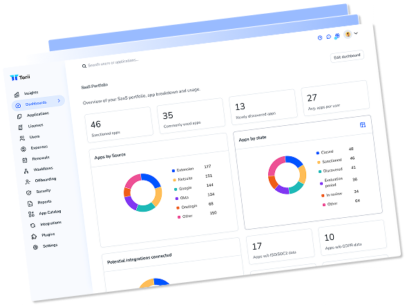 Torii Dashboard Screenshot